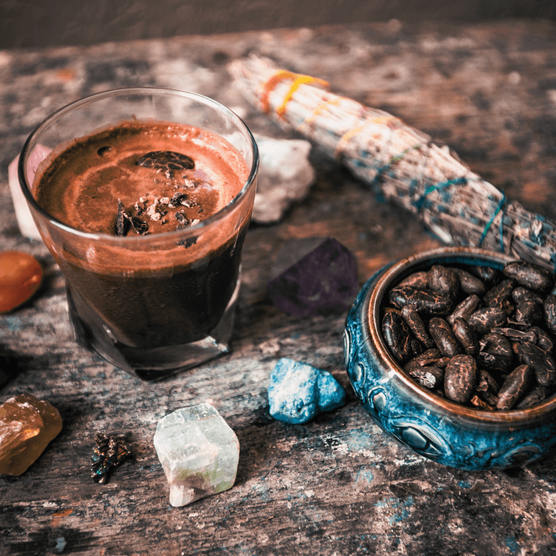 Cozy cup of hot cacao.